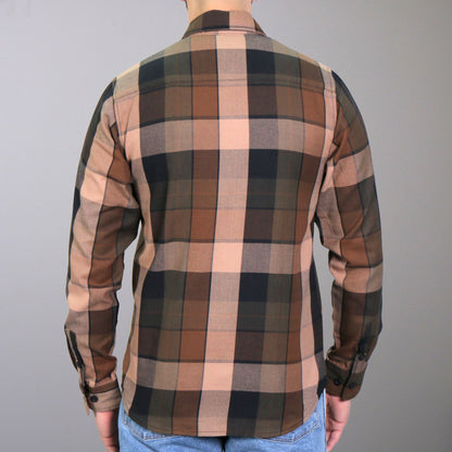 Hot Leathers Men's 'Sidewinder' Multi/Color Cotton Flannel Shirt - Button Front - Riding/Casual/ Work Wear - FLM2013