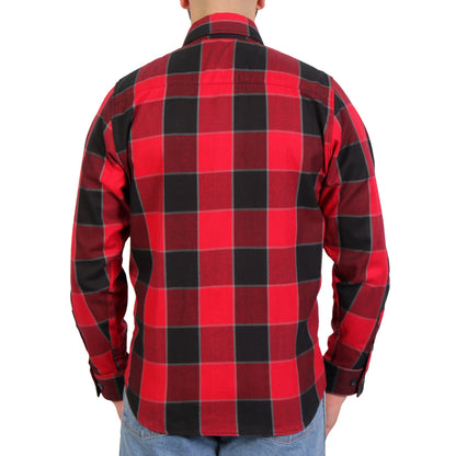 Hot Leathers Men's 'Midnight Saint' Multi/Color Cotton Flannel Shirt - Button Front - Riding/Casual/ Work Wear - FLM2019