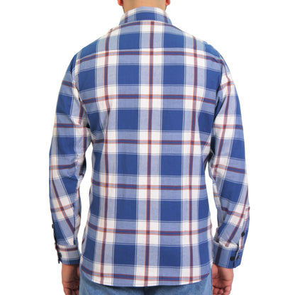 Hot Leathers Men's 'Black Lantern' Multi/Color Cotton Flannel Shirt - Button Front - Riding/Casual/ Work Wear - FLM2025
