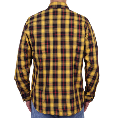 Hot Leathers Men's 'Riot Alley' Multi/Color Plaid Flannel Shirt - Button Front - Riding/Casual/ Work Wear - FLM2036