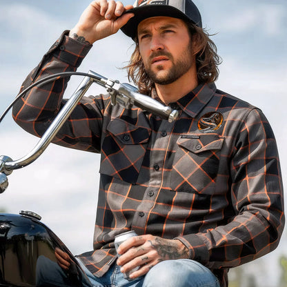Hot Leathers Men's 'Rattler' Multi/Color Cotton Flannel Shirt - Button Front - Riding/Casual/ Work Wear - FLM2111