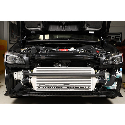 GrimmSpeed Front Mount Intercooler Kit - Raw Core with Black Piping - 2015-21 Subaru STI GRM090237