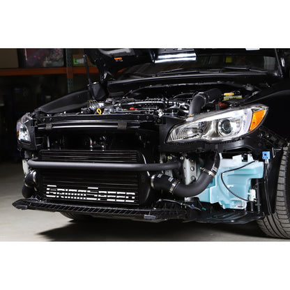 GrimmSpeed Front Mount Intercooler Kit - Black Core with Black Piping - 2015-21 Subaru WRX GRM090256