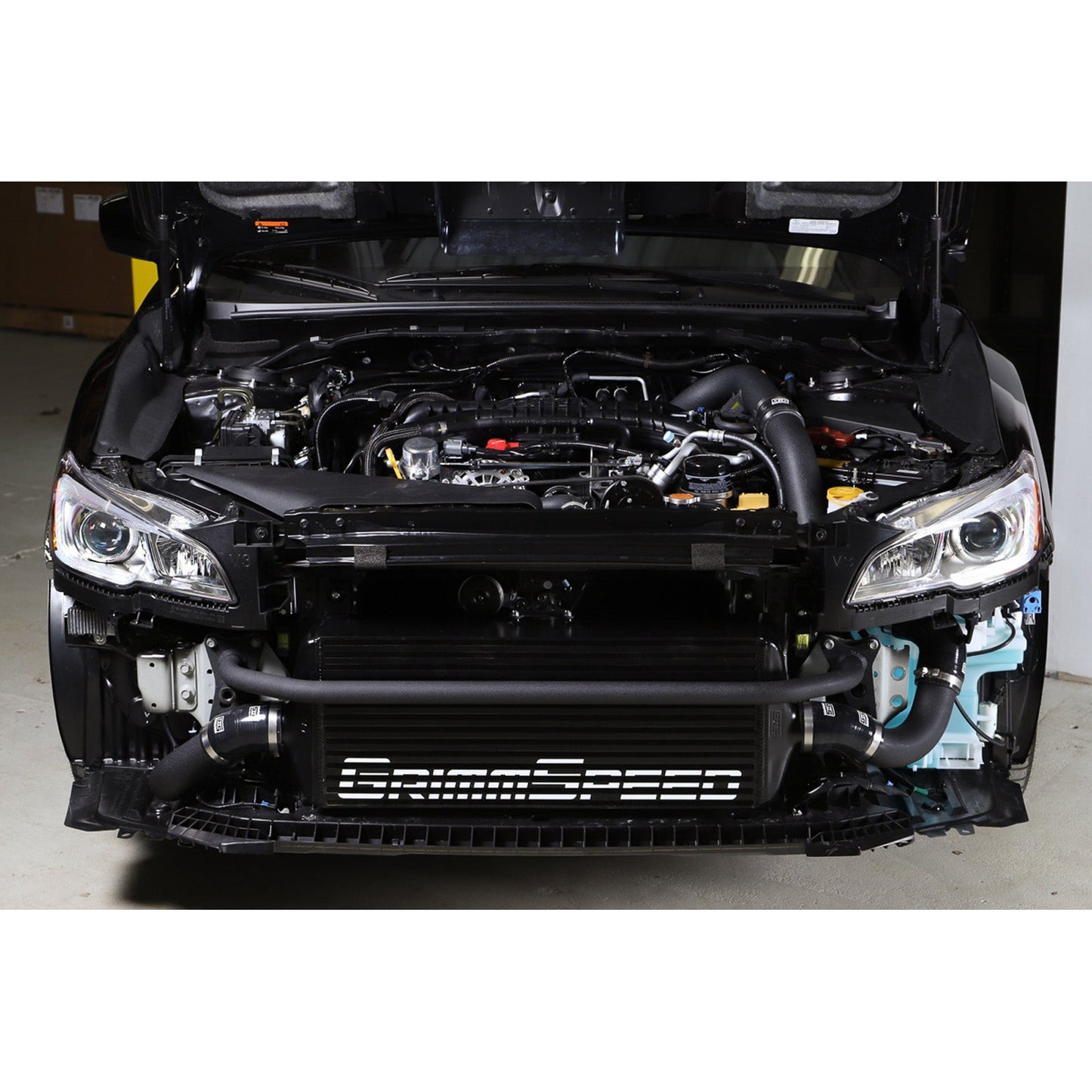 GrimmSpeed Front Mount Intercooler Kit - Black Core with Black Piping - 2015-21 Subaru WRX GRM090256