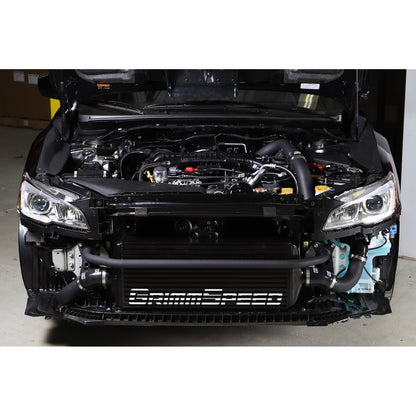 GrimmSpeed Front Mount Intercooler Kit - Black Core with Black Piping - 2015-21 Subaru WRX GRM090256