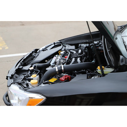 GrimmSpeed Front Mount Intercooler Kit - Raw Core with Black Piping - 2015-21 Subaru WRX GRM090239