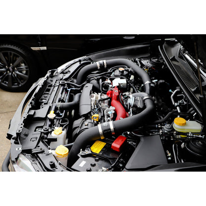 GrimmSpeed Front Mount Intercooler Kit - Raw Core with Black Piping - 2015-21 Subaru STI GRM090237