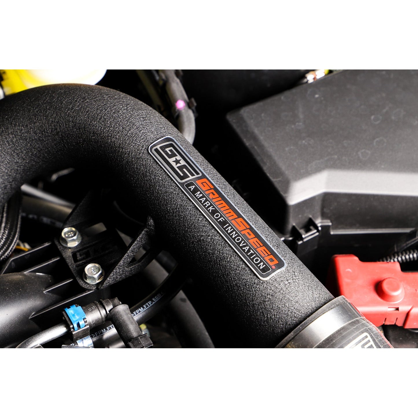 GrimmSpeed Front Mount Intercooler Kit - Raw Core with Black Piping - 2015-21 Subaru WRX GRM090239