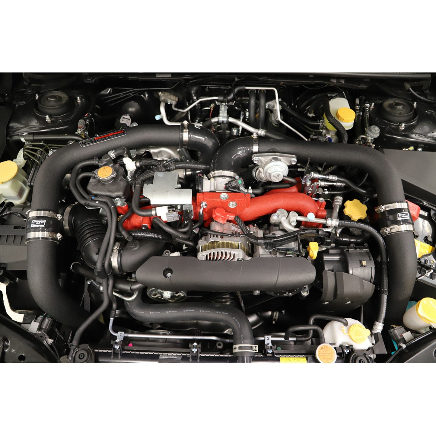 GrimmSpeed Front Mount Intercooler Kit - Black Core with Black Piping - 2015-21 Subaru STI GRM090257