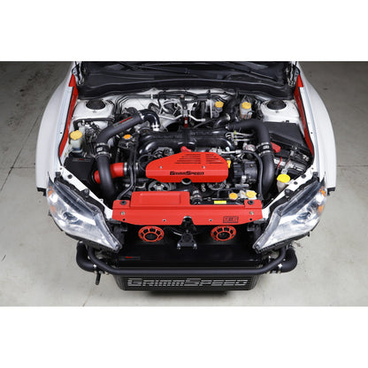 GrimmSpeed Front Mount Intercooler Kit - Black Core with Black Piping - 2008-14 Subaru WRX GRM090252