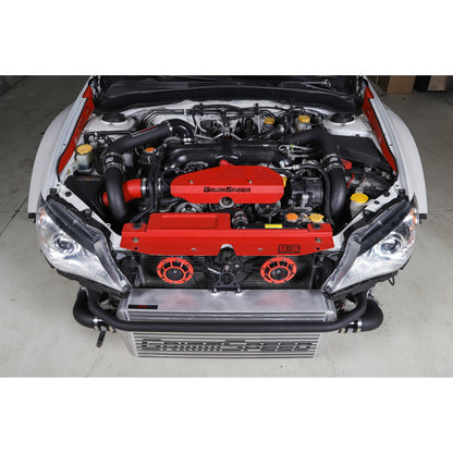 GrimmSpeed Front Mount Intercooler Kit - Raw Core with Black Piping - 2008-14 Subaru WRX GRM090230