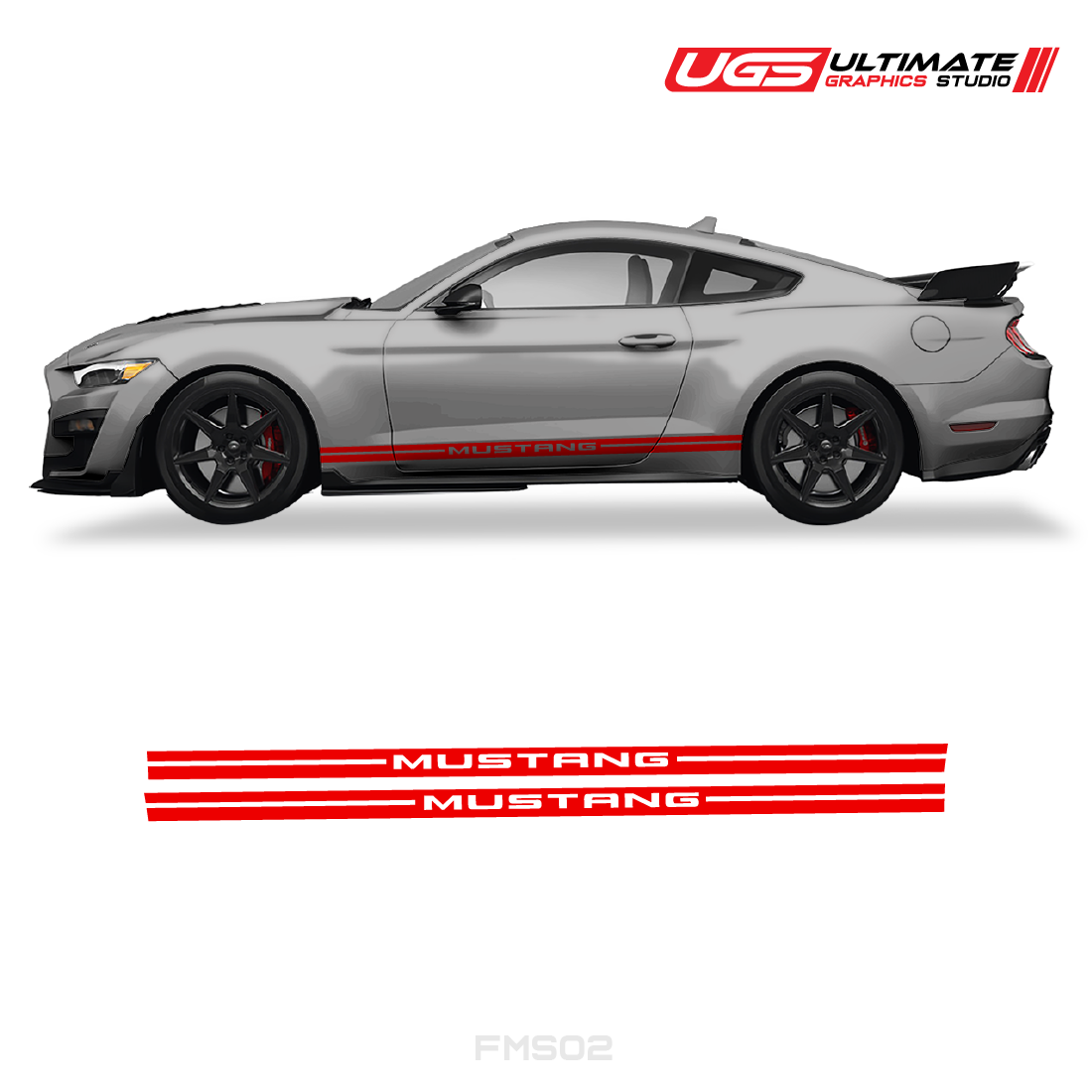 Ford Mustang Side Graphics Stripes