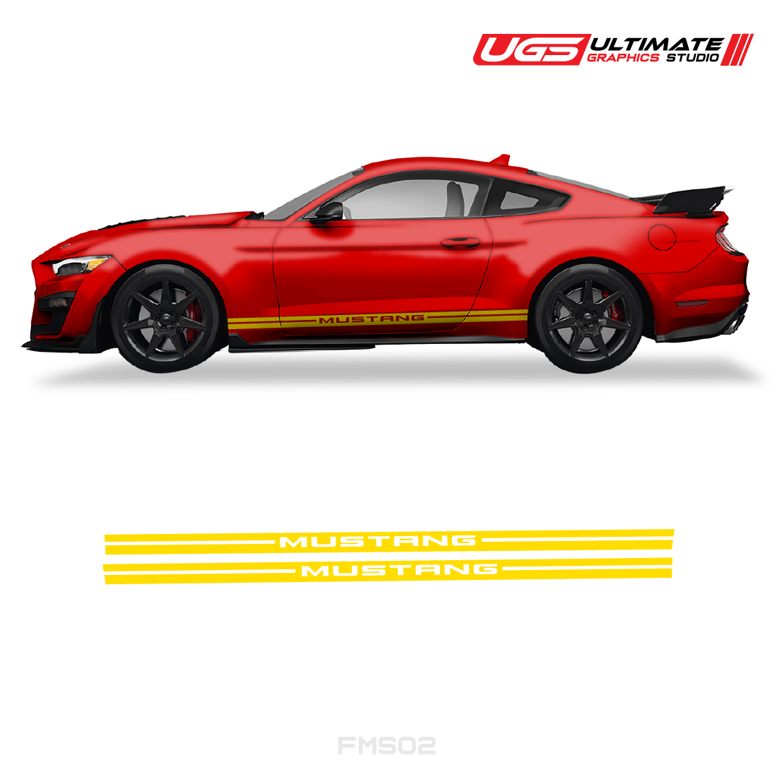 Ford Mustang Side Graphics Stripes