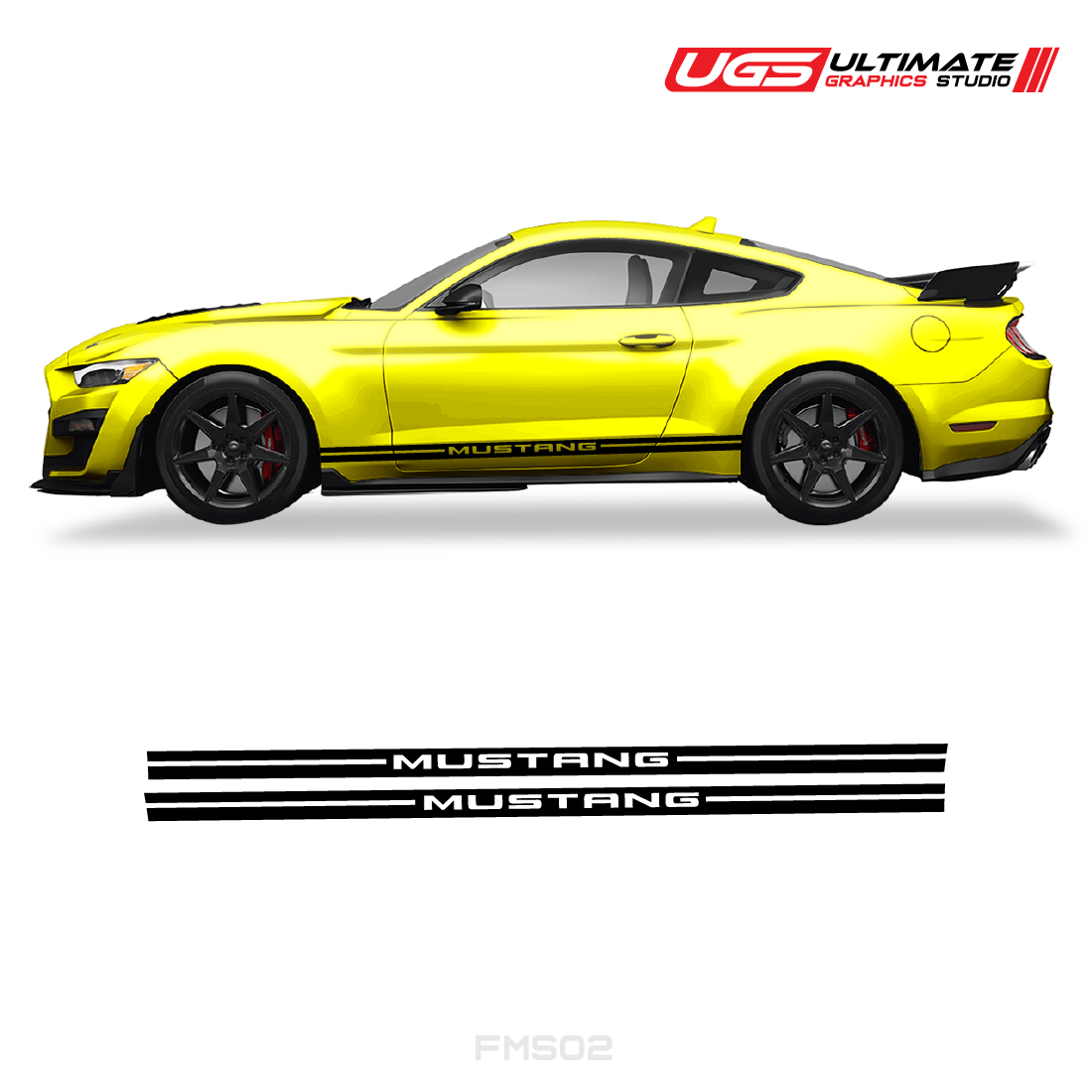Ford Mustang Side Graphics Stripes