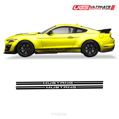 Ford Mustang Side Graphics Stripes