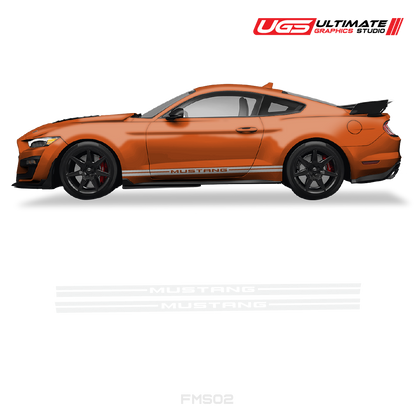 Ford Mustang Side Graphics Stripes