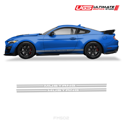 Ford Mustang Side Graphics Stripes