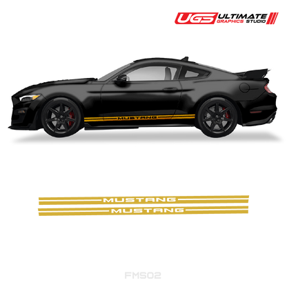 Ford Mustang Side Graphics Stripes