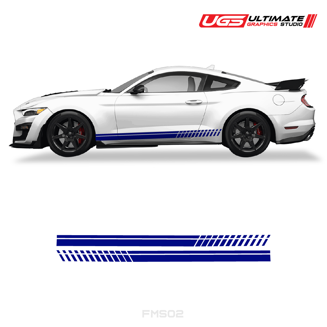 Ford Mustang Side Skirt Graphics