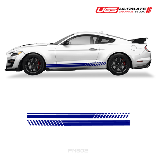 Ford Mustang Side Skirt Graphics