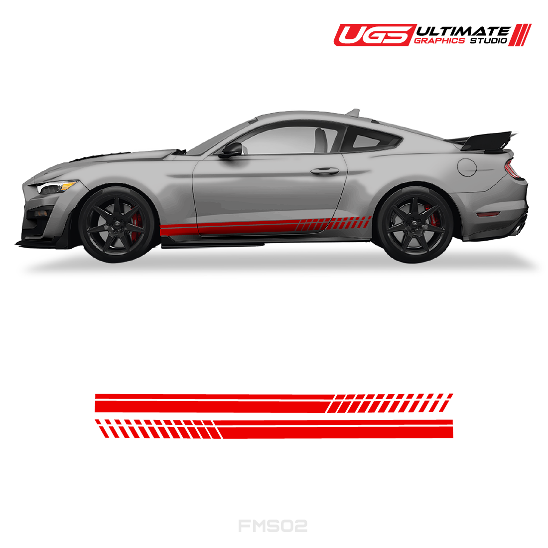 Ford Mustang Side Skirt Graphics