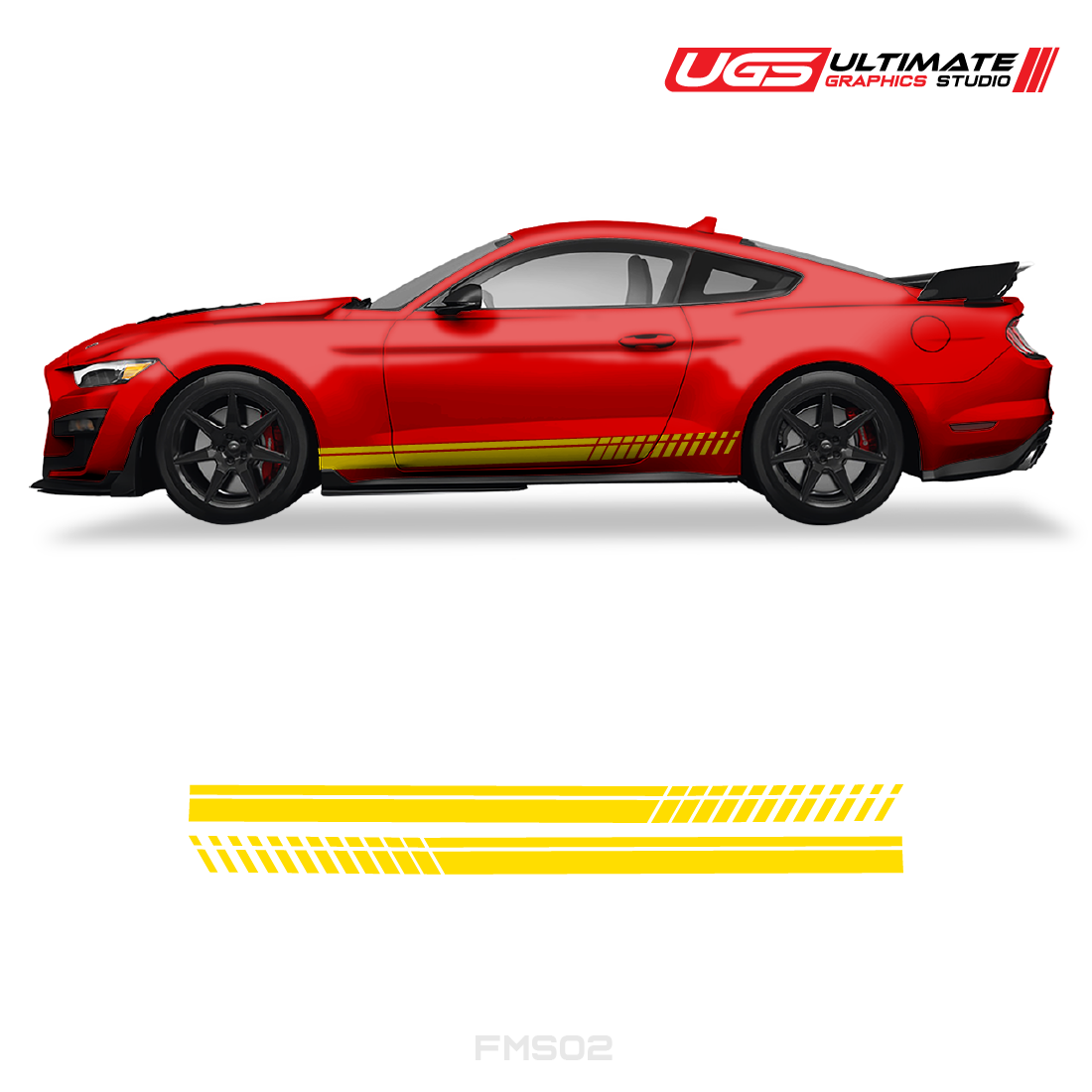 Ford Mustang Side Skirt Graphics