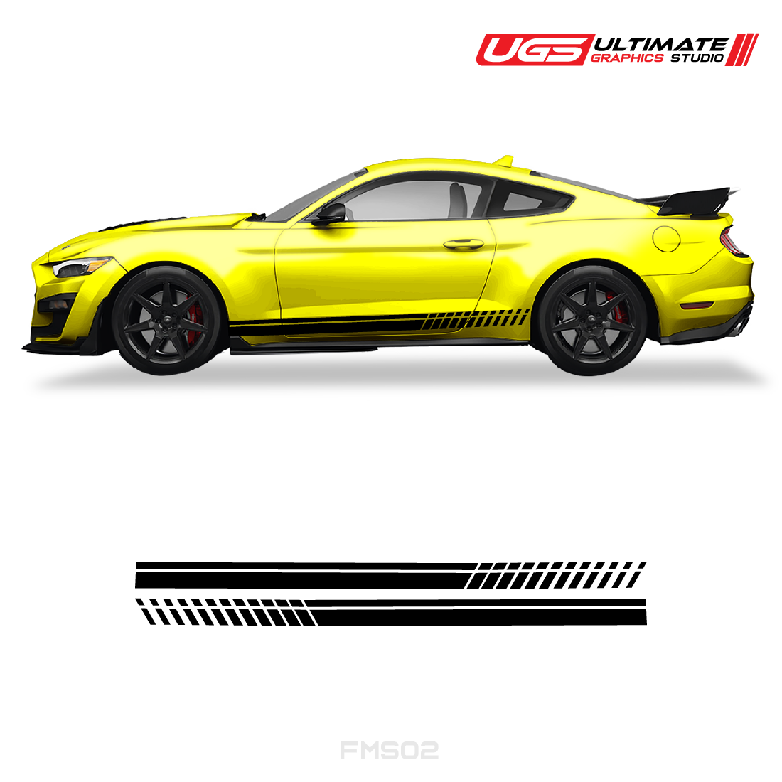 Ford Mustang Side Skirt Graphics