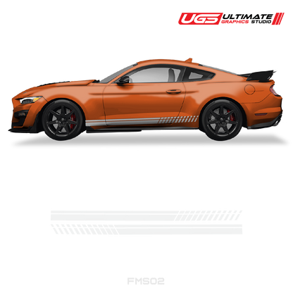 Ford Mustang Side Skirt Graphics