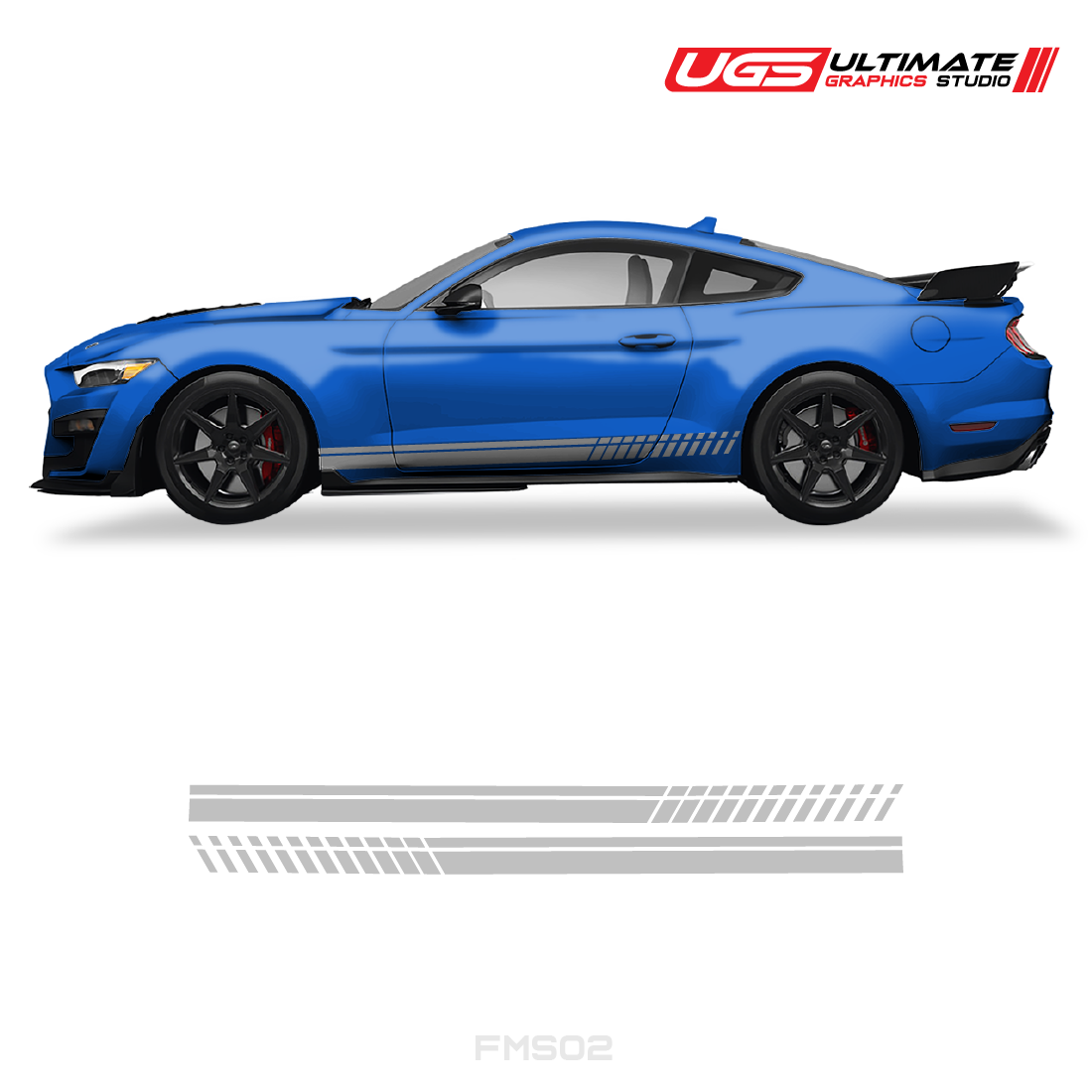 Ford Mustang Side Skirt Graphics