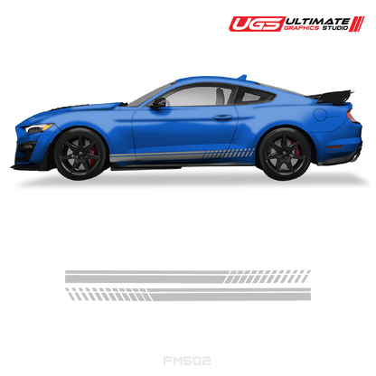 Ford Mustang Side Skirt Graphics