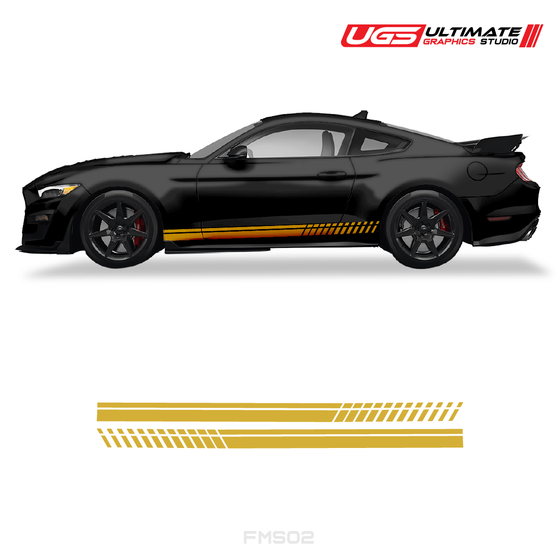 Ford Mustang Side Skirt Graphics