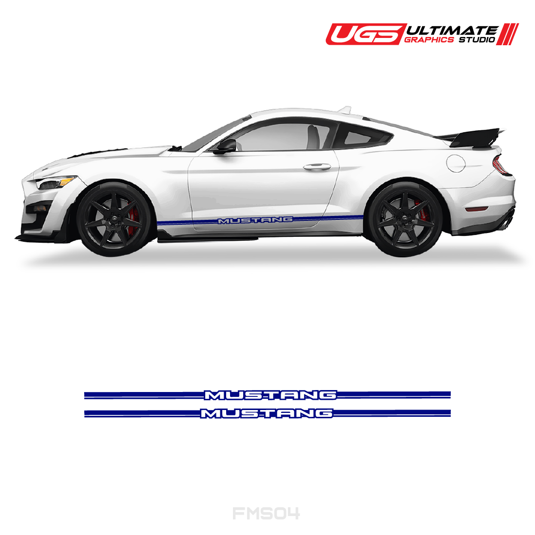 Ford Mustang Side Skirt Graphics