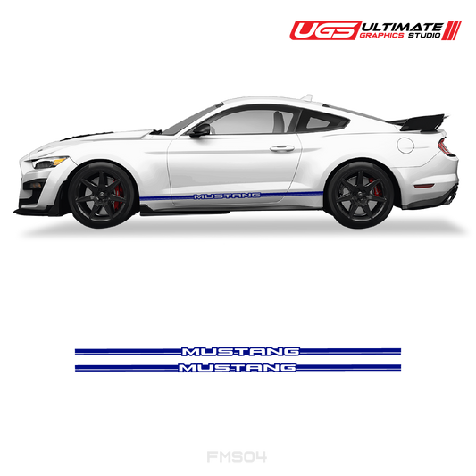 Ford Mustang Side Skirt Graphics