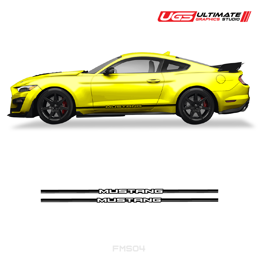 Ford Mustang Side Skirt Graphics