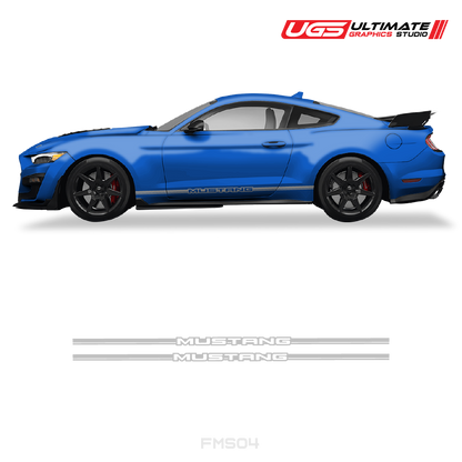 Ford Mustang Side Skirt Graphics