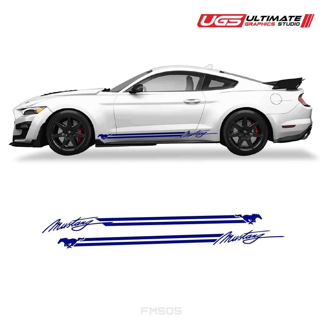 Ford Mustang Side Skirt Graphics