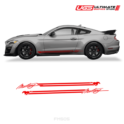 Ford Mustang Side Skirt Graphics