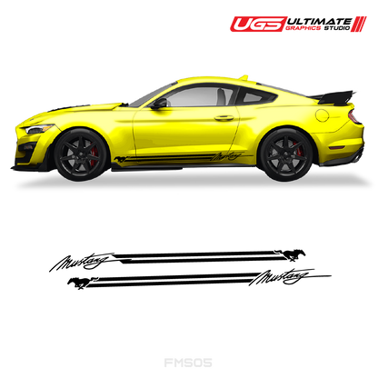 Ford Mustang Side Skirt Graphics