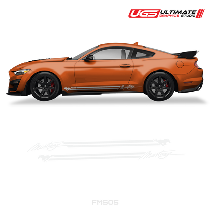 Ford Mustang Side Skirt Graphics
