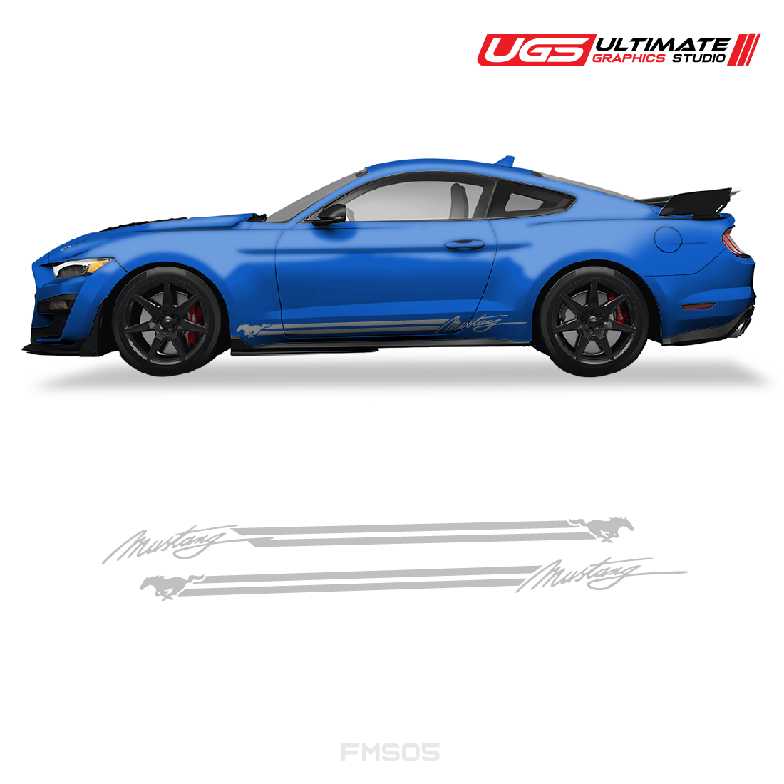Ford Mustang Side Skirt Graphics