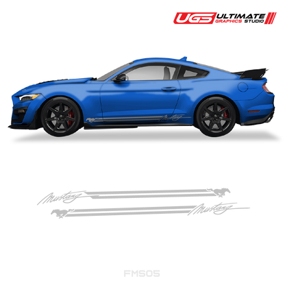 Ford Mustang Side Skirt Graphics