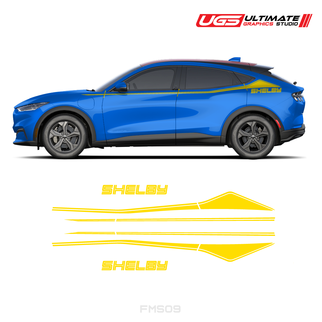 Ford Mach-E Side Logo Side Stripe