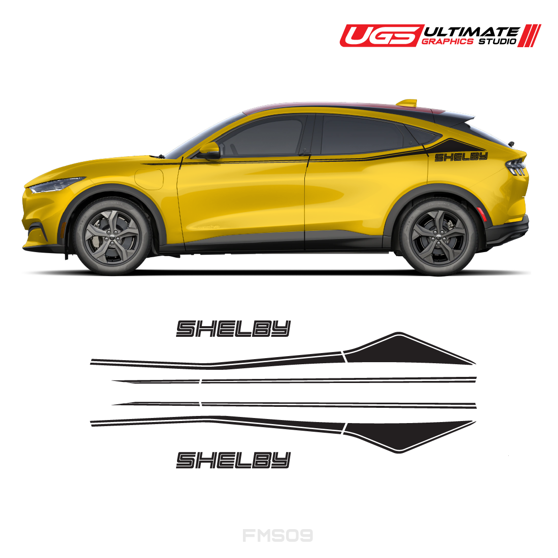 Ford Mach-E Side Logo Side Stripe