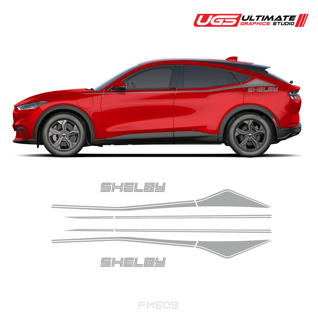 Ford Mach-E Side Logo Side Stripe