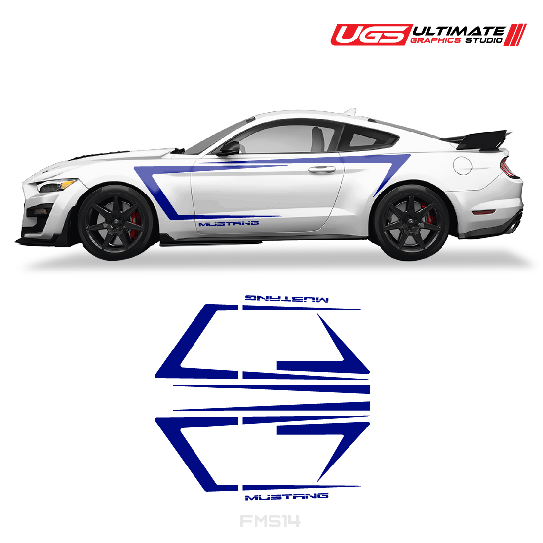 Ford Mustang Side Door Stripes Graphics