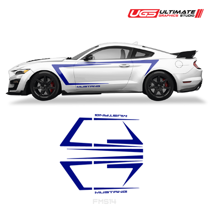 Ford Mustang Side Door Stripes Graphics