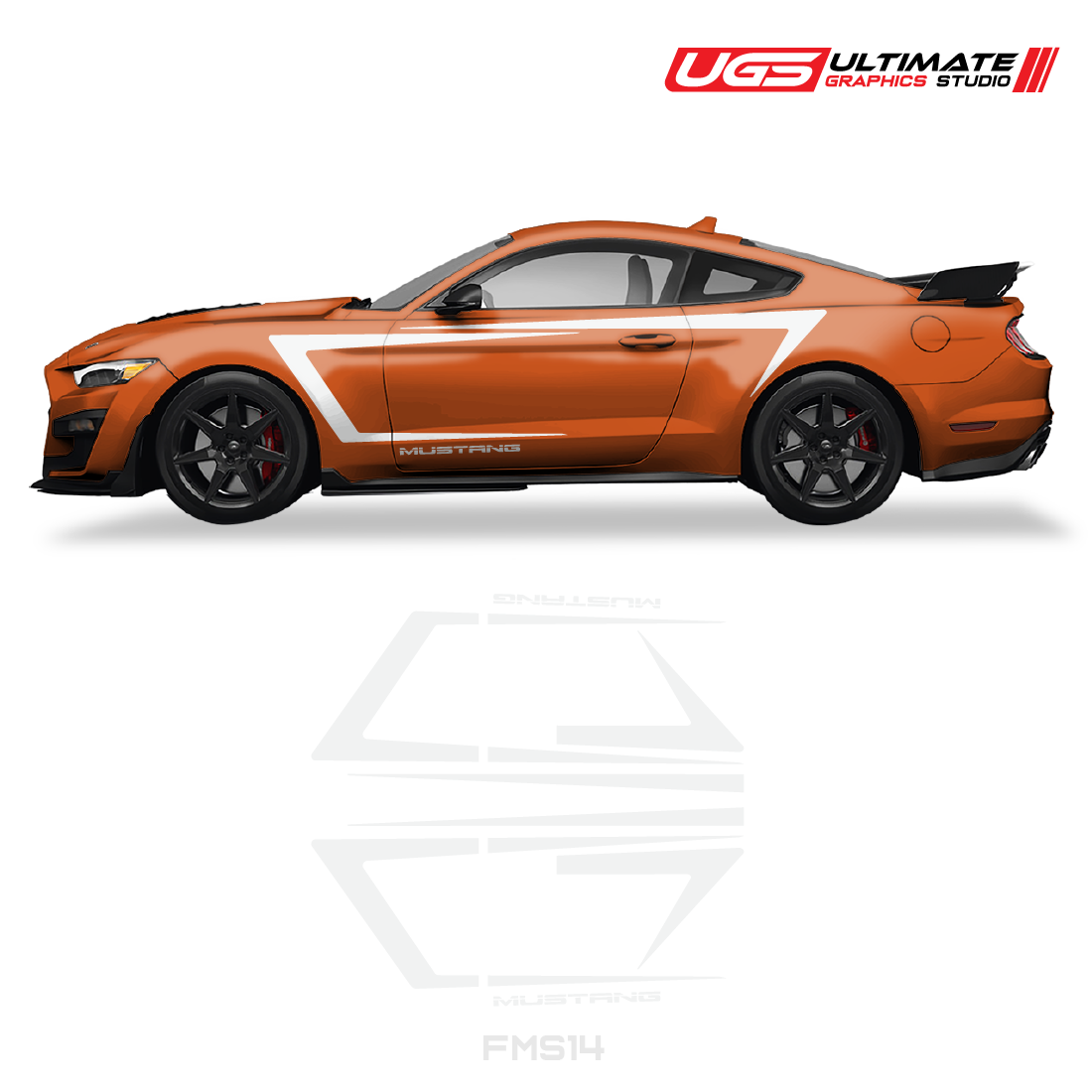 Ford Mustang Side Door Stripes Graphics