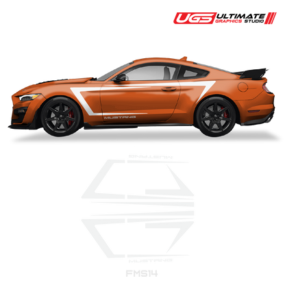 Ford Mustang Side Door Stripes Graphics