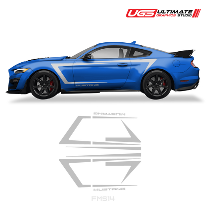 Ford Mustang Side Door Stripes Graphics
