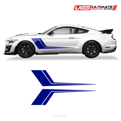 Ford Mustang Side Door 2 Color Graphics